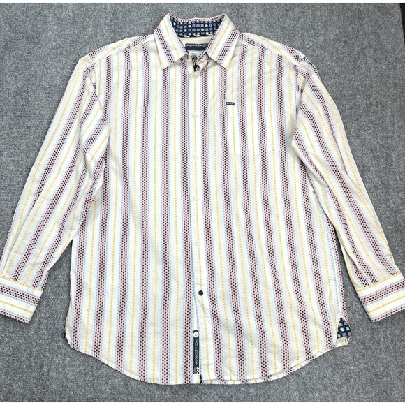 enyce Other - Enyce Clothing Co Shirt Mens XXL Multi Stripe Long Sleeve Button Front Cotton